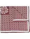 Lukhanyo Mdingi Monogram-print Scarf In Red