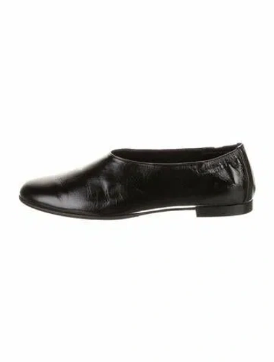 Pre-owned Lukure Leather Ballet Flats In Black