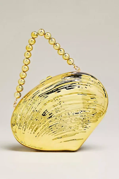 Lula Convertible Shell Handbag In Gold