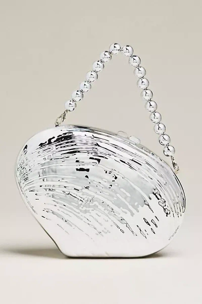 Lula Convertible Shell Handbag In Silver