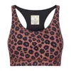 Lula-ru Women's Brown Sports Bra - Leopard Print In Brown