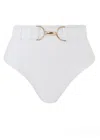 Lula-ru Women's Delphi High Waist Bottoms - White In White