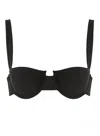 Lula-ru Women's Delphi Underwire Top - Black In Black