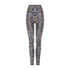 Lula-ru Women's Neutrals High Rise Legging - Neutral Snake