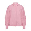 Lula-ru Women's Pink / Purple Ida Cotton Shirt - Pink In Pink/purple