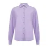 Lula-ru Women's Pink / Purple Lucy Cotton Shirt - Lilac In Pink/purple