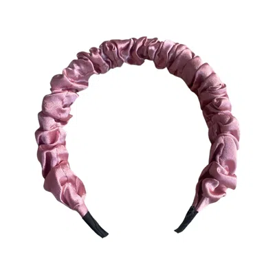 Lula-ru Women's Pink / Purple Ruched Headband - Pink
