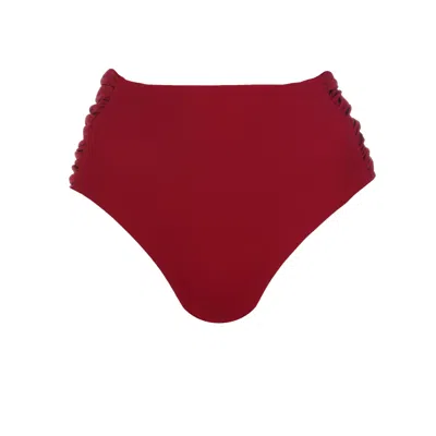 Lula-ru Women's Red Elise Bottoms - Cherry