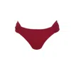 Lula-ru Women's Ruched Bottoms Red In Red