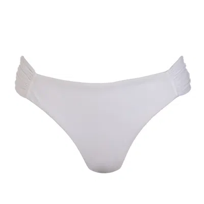 Lula-ru Women's Ruched Bottoms White