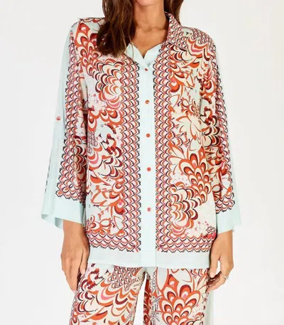 Lula Soul Matera Shirt In Flame In Multi
