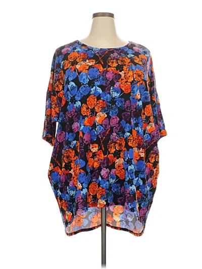 Pre-owned Lularoe 3/4 Sleeve Blouse In Blue