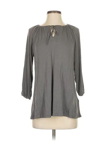 Pre-owned Lularoe 3/4 Sleeve Blouse In Gray
