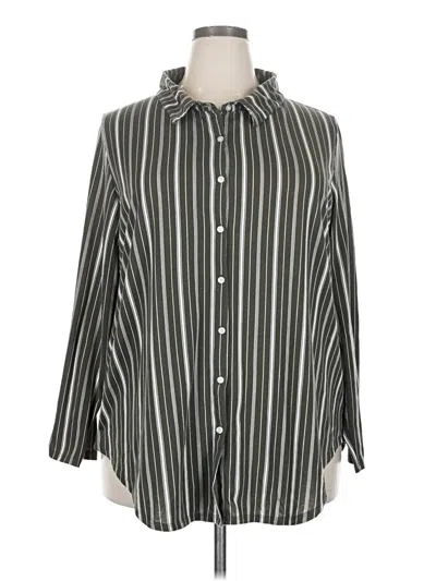 Pre-owned Lularoe 3/4 Sleeve Blouse In Gray