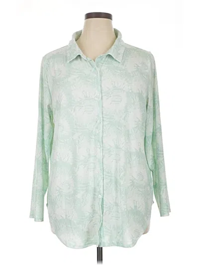 Pre-owned Lularoe 3/4 Sleeve Blouse In Green