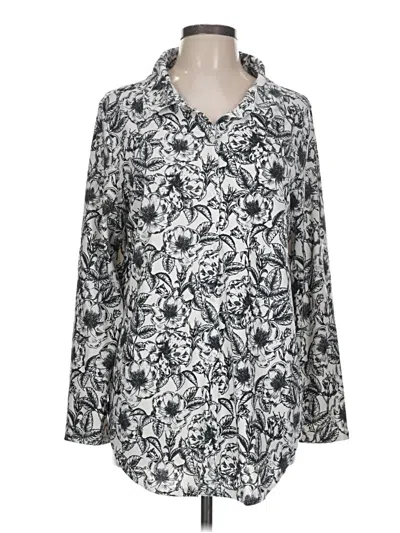 Pre-owned Lularoe 3/4 Sleeve Blouse In Silver