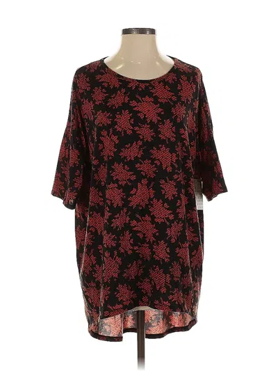 Pre-owned Lularoe 3/4 Sleeve T-shirt In Brown