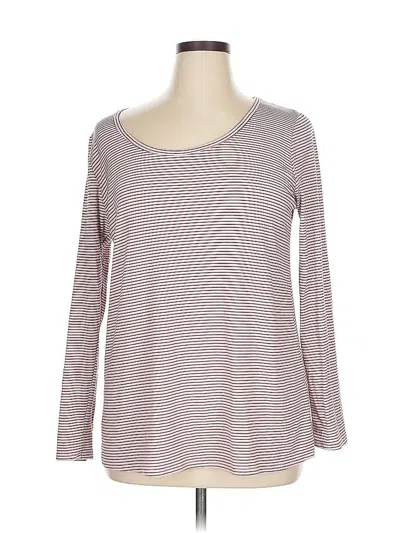 Pre-owned Lularoe 3/4 Sleeve T-shirt In Burgundy