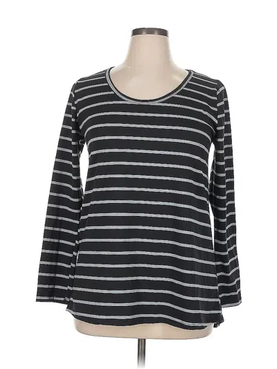 Pre-owned Lularoe 3/4 Sleeve T-shirt In Gray