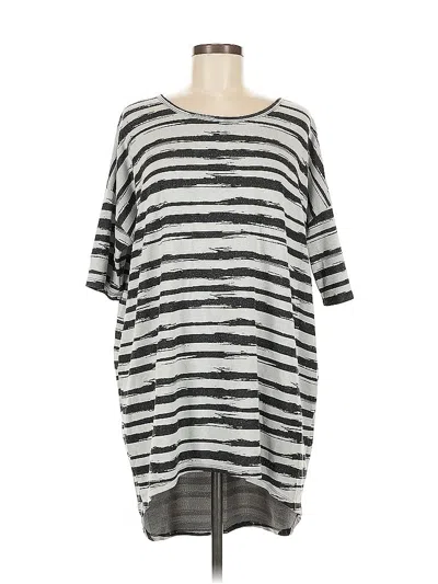 Pre-owned Lularoe 3/4 Sleeve T-shirt In Gray