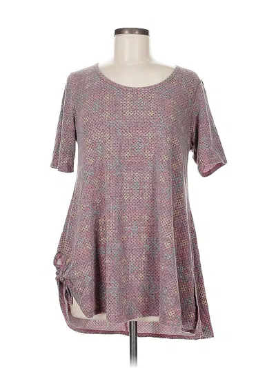 Pre-owned Lularoe 3/4 Sleeve T-shirt In Purple