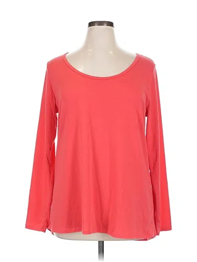 Pre-owned Lularoe 3/4 Sleeve T-shirt In Red