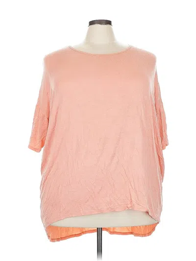 Pre-owned Lularoe 3/4 Sleeve Top Orange Boatneck Tops