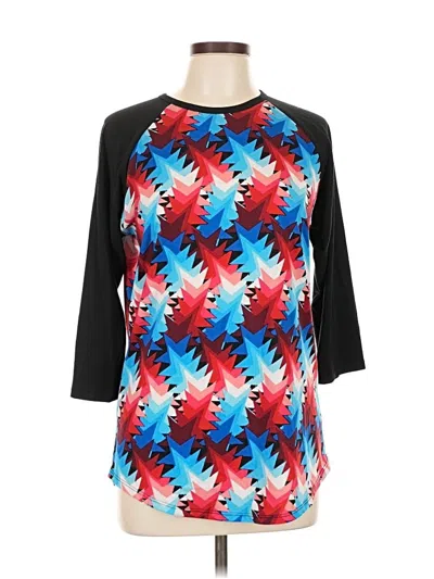 Pre-owned Lularoe 3/4 Sleeve T-shirt In Black