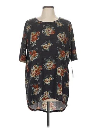 Pre-owned Lularoe 3/4 Sleeve T-shirt In Black