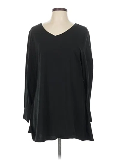 Pre-owned Lularoe 3/4 Sleeve T-shirt In Black