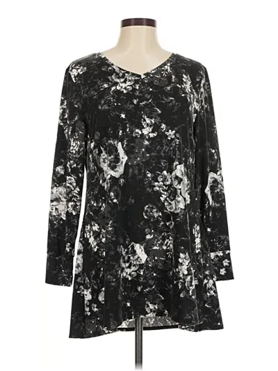 Pre-owned Lularoe 3/4 Sleeve T-shirt In Black