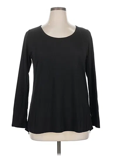 Pre-owned Lularoe 3/4 Sleeve T-shirt In Black