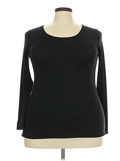 Pre-owned Lularoe 3/4 Sleeve T-shirt In Black