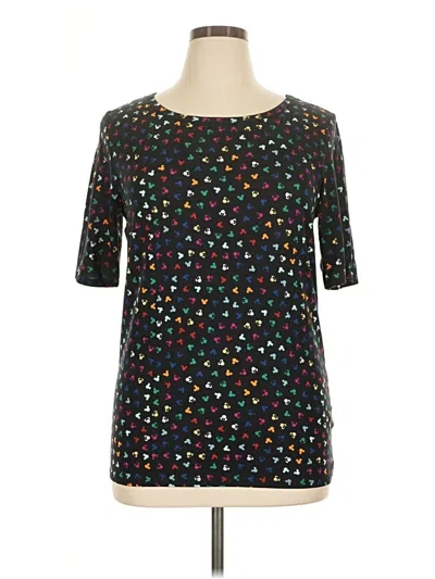 Pre-owned Lularoe 3/4 Sleeve T-shirt In Black