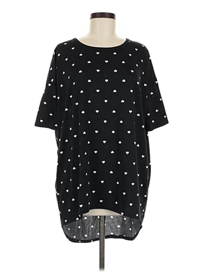 Pre-owned Lularoe 3/4 Sleeve T-shirt In Black