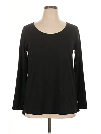 Pre-owned Lularoe 3/4 Sleeve T-shirt In Black