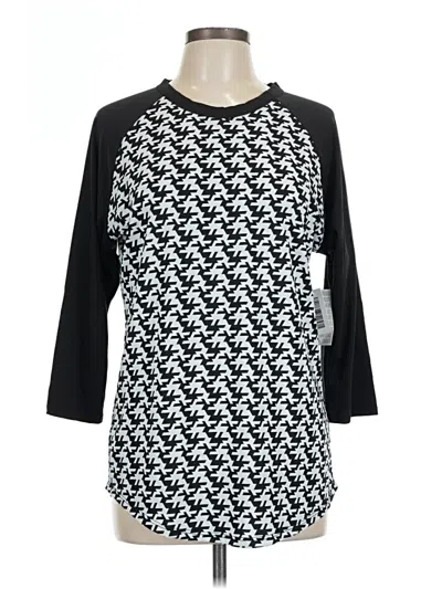 Lularoe 3/4 Sleeve T-shirt In Black