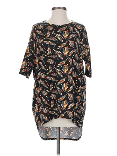 Pre-owned Lularoe 3/4 Sleeve T-shirt In Black