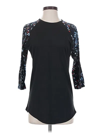Pre-owned Lularoe 3/4 Sleeve T-shirt In Black