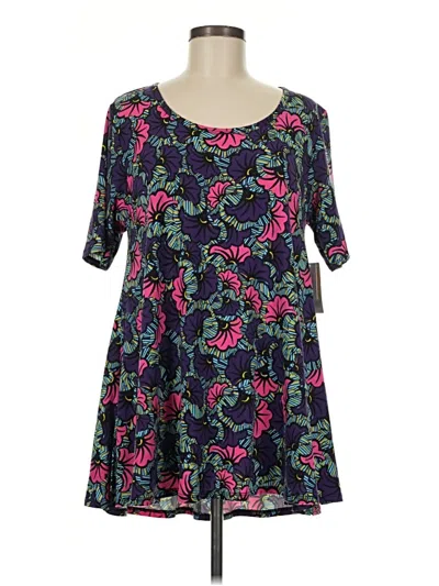 Pre-owned Lularoe 3/4 Sleeve T-shirt In Black