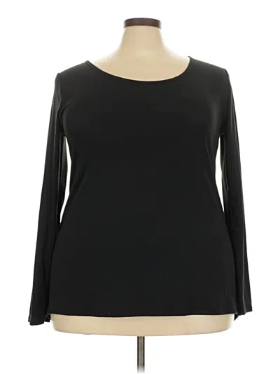 Pre-owned Lularoe 3/4 Sleeve T-shirt In Black