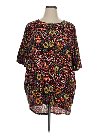 Pre-owned Lularoe 3/4 Sleeve T-shirt In Black