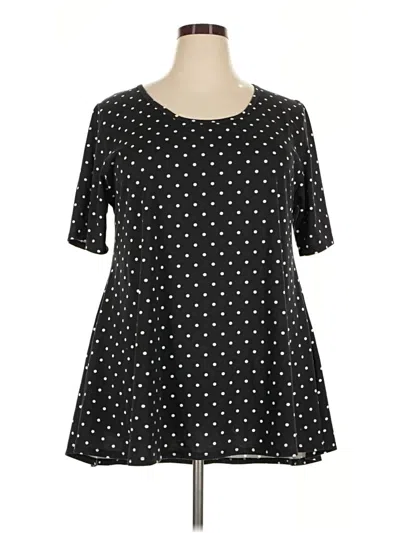Pre-owned Lularoe 3/4 Sleeve T-shirt In Black