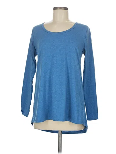 Pre-owned Lularoe 3/4 Sleeve T-shirt In Blue