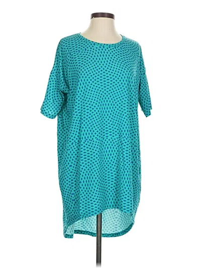 Pre-owned Lularoe 3/4 Sleeve T-shirt In Blue