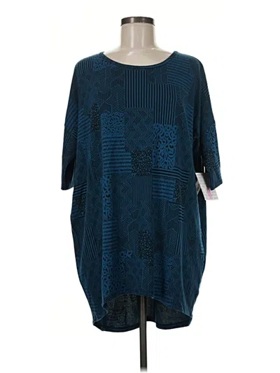 Lularoe 3/4 Sleeve T-shirt In Blue