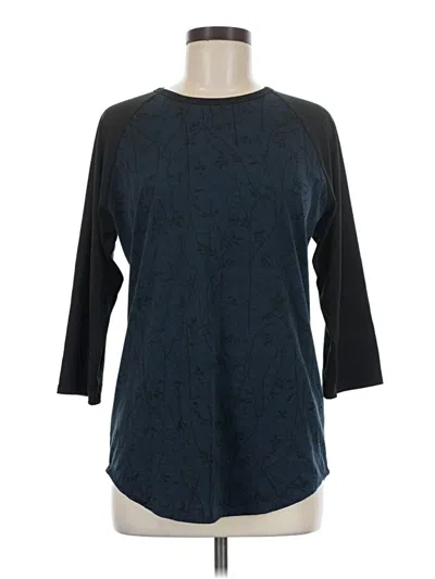 Pre-owned Lularoe 3/4 Sleeve T-shirt In Blue
