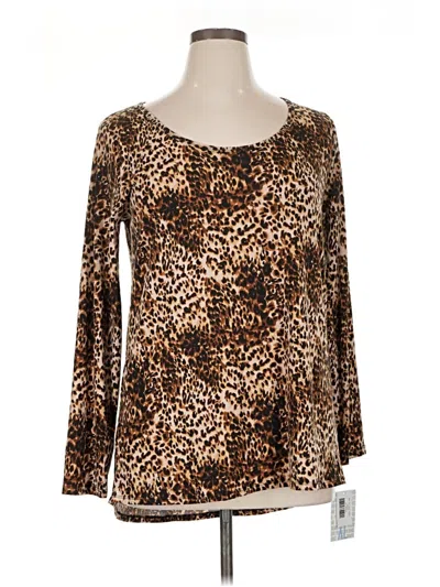 Lularoe 3/4 Sleeve T-shirt In Brown