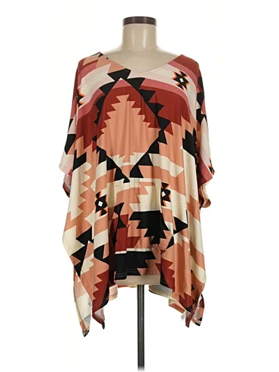 Pre-owned Lularoe 3/4 Sleeve T-shirt In Brown