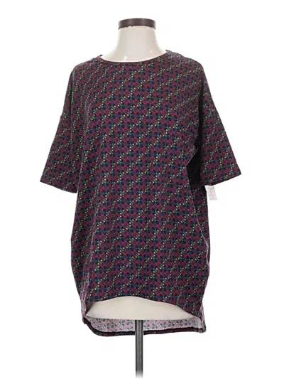 Lularoe 3/4 Sleeve T-shirt In Burgundy